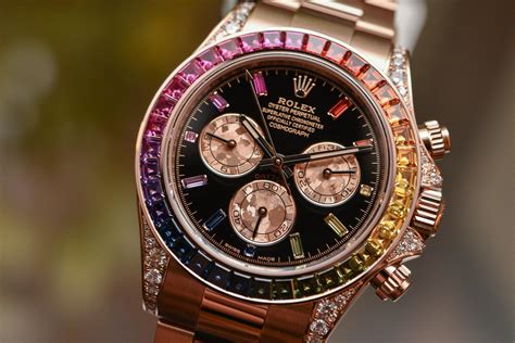 rolex daytona 'rainbow' 116595rbow|rolex rainbow daytona original price.